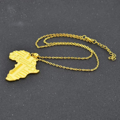 Africa Map Pendant/Necklace [AfricaPendant.Com]