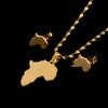 Africa Map Pendant Necklace Earrings [AfricaPendant.Com]