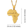 Africa Map Pendant Necklaces With Egyptian Queen