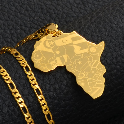 Africa Map Pendant/Necklace [AfricaPendant.Com]