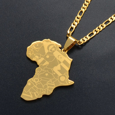 Africa Map Pendant/Necklace [AfricaPendant.Com]