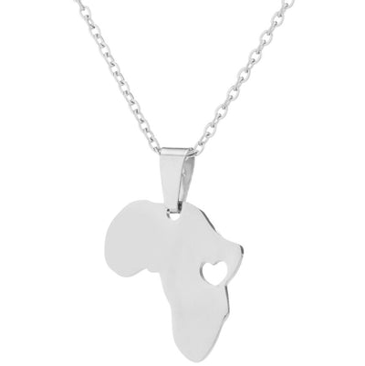 Africa Map Pendant/Necklace [AfricaPendant.Com]