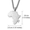 Africa Map Pendant/Necklace [AfricaPendant.Com]