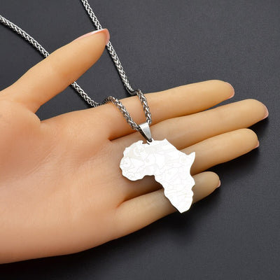 Africa Map Pendant/Necklace [AfricaPendant.Com]