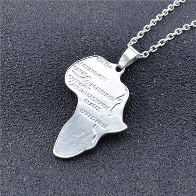 Africa Map Pendant/Necklace [AfricaPendant.Com]