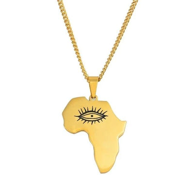 Africa Map Pendant/Necklace [AfricaPendant.Com]