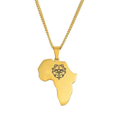 Africa Map Pendant/Necklace [AfricaPendant.Com]