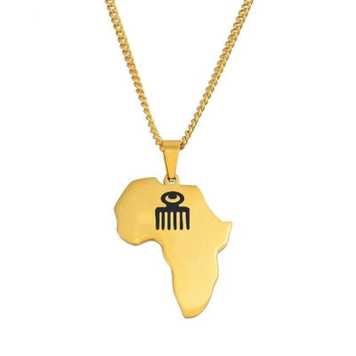 Africa Map Pendant/Necklace [AfricaPendant.Com]